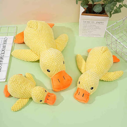 Dog Plush Calming Duck Squeaky Toy - Durable Puppy Sleep Companion - My Pet Serenity