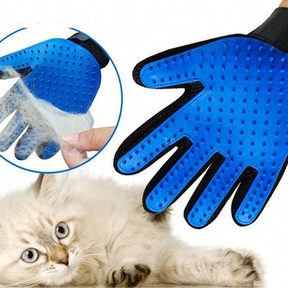 Pet Grooming Gloves for Dogs and Cats - Fur Removal and Massage - My Pet Serenity