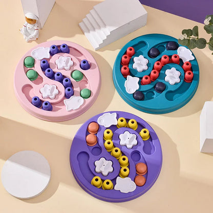 Puppy Slow Feeder Puzzle Bowl Non-Slip Food Dispenser for Dogs and Cats - My Pet Serenity