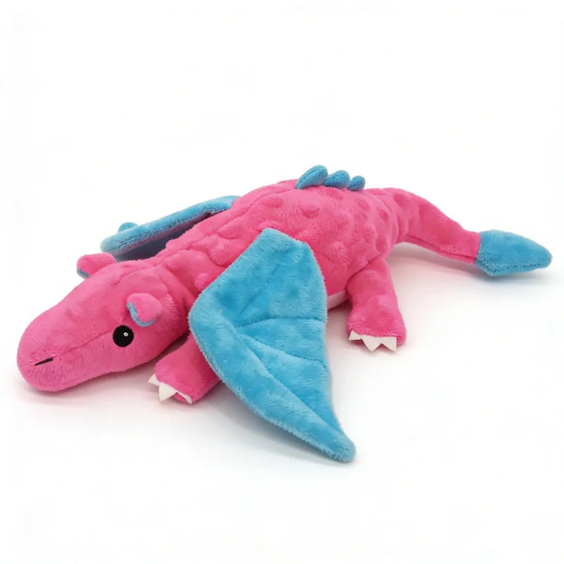 Dog Plush Squeaky Dragon Toy, Indestructible Safe Tough Chew Toy for Dogs - My Pet Serenity