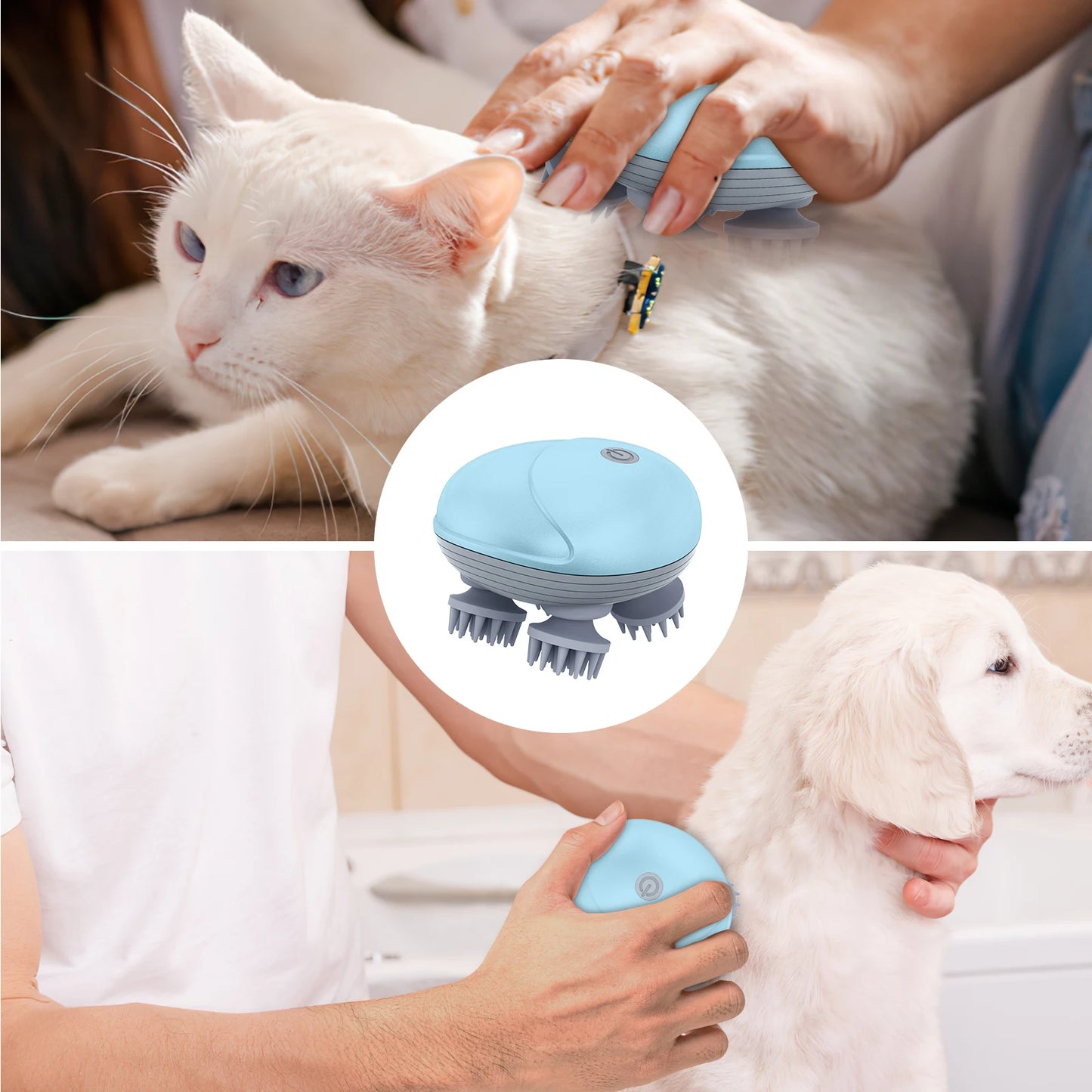 Electric Cat Massager Handheld Pet Massager for Stress Relief - My Pet Serenity