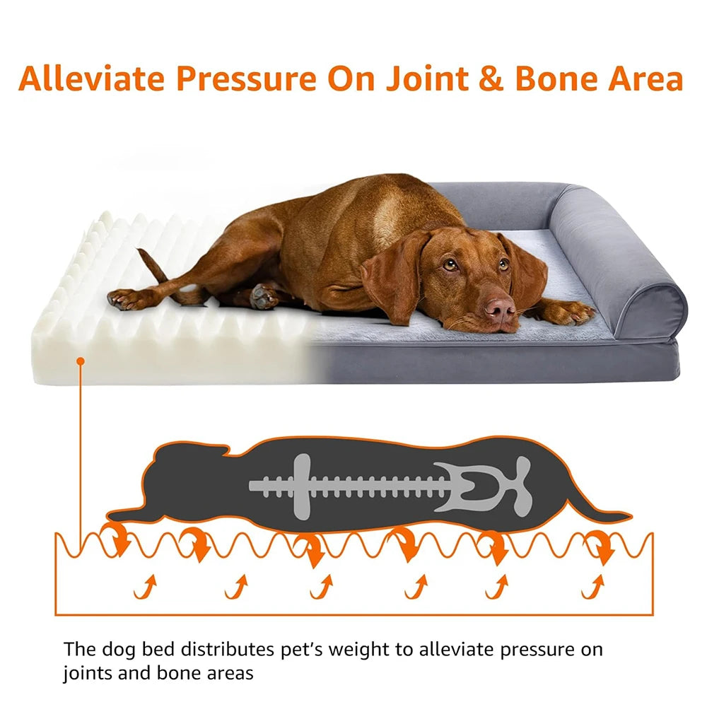 Winter Memory Foam Dog Bed for Medium–Large Dogs, Plush, Warm - My Pet Serenity