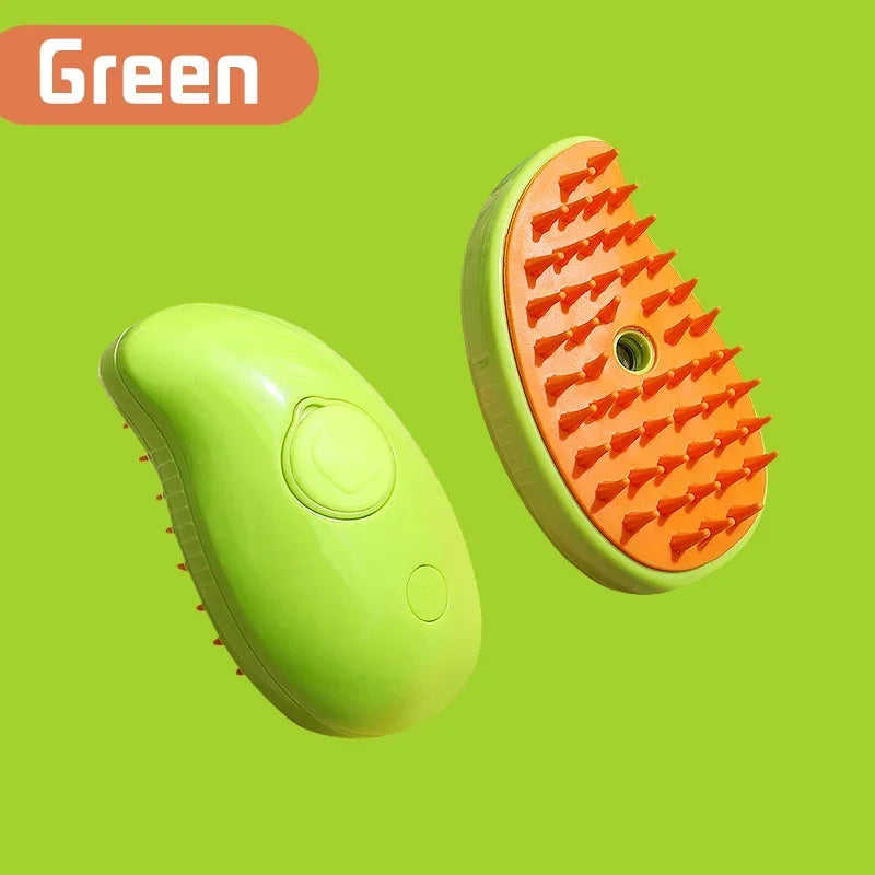 Pet grooming steam brush for dogs and cats - hair removal & cleaning - My Pet Serenity