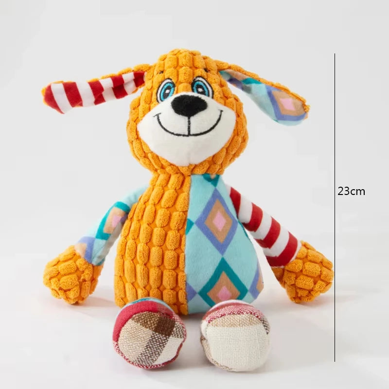 Interactive Plush Cat and Dog Toy with Squeaker - Bite-Resistant Chew - My Pet Serenity