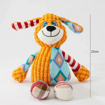 Interactive Plush Cat and Dog Toy with Squeaker - Bite-Resistant Chew - My Pet Serenity
