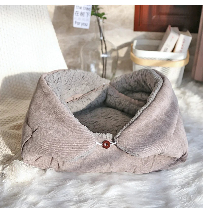 Warm Thick Cat Bed, Foldable Pet Mat for Cats and Small Dogs, Indoor - My Pet Serenity