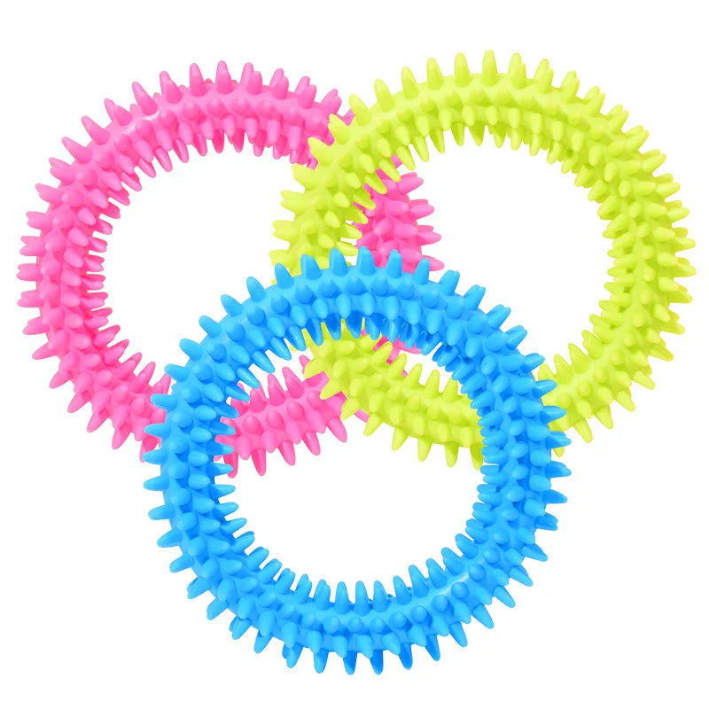Soft Rubber Bone Chew Toy for Small Dogs - Bite-Resistant Teeth - My Pet Serenity