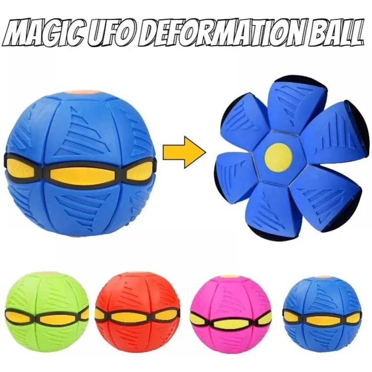 Dog Toy Flying UFO Morph Ball Outdoor Interactive Training Ball - My Pet Serenity