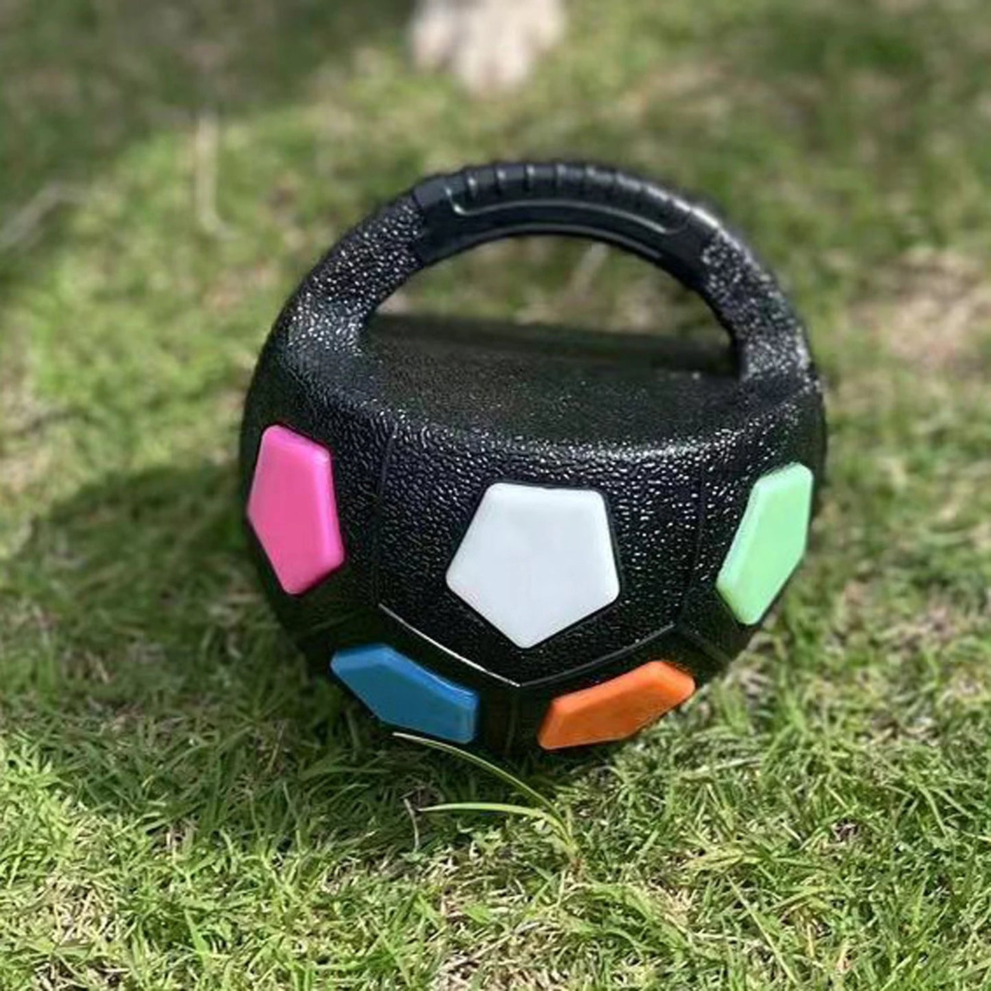 Calming Ball with Handle - Squeaky Football Toy for Medium-Large Dogs - My Pet Serenity