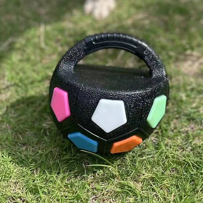 Calming Ball with Handle - Squeaky Football Toy for Medium-Large Dogs - My Pet Serenity