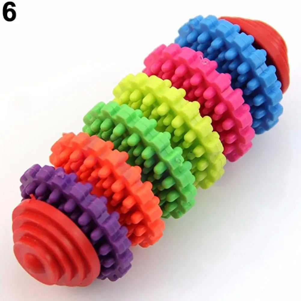 Durable rubber dog cat dental chew toy for teething, teeth cleaning - My Pet Serenity