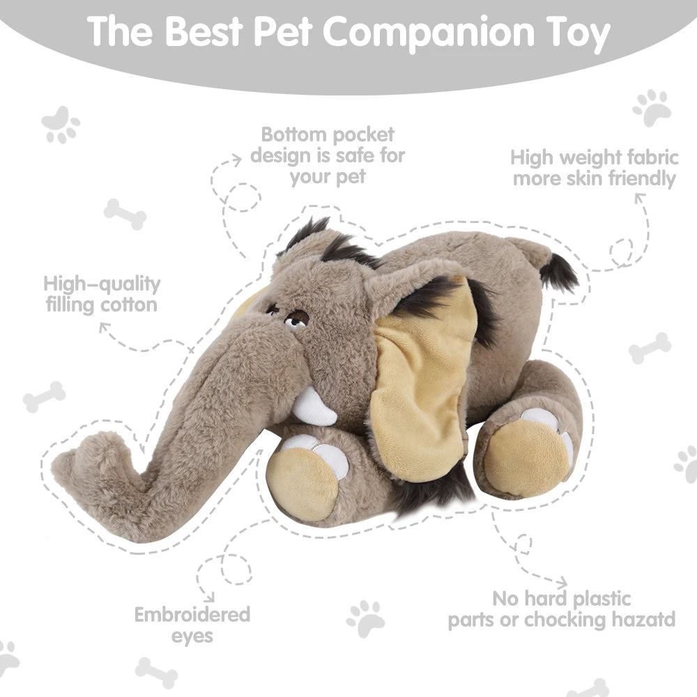 Mammoth Puppy Heartbeat Stuffed Toy for Anxiety Relief - My Pet Serenity