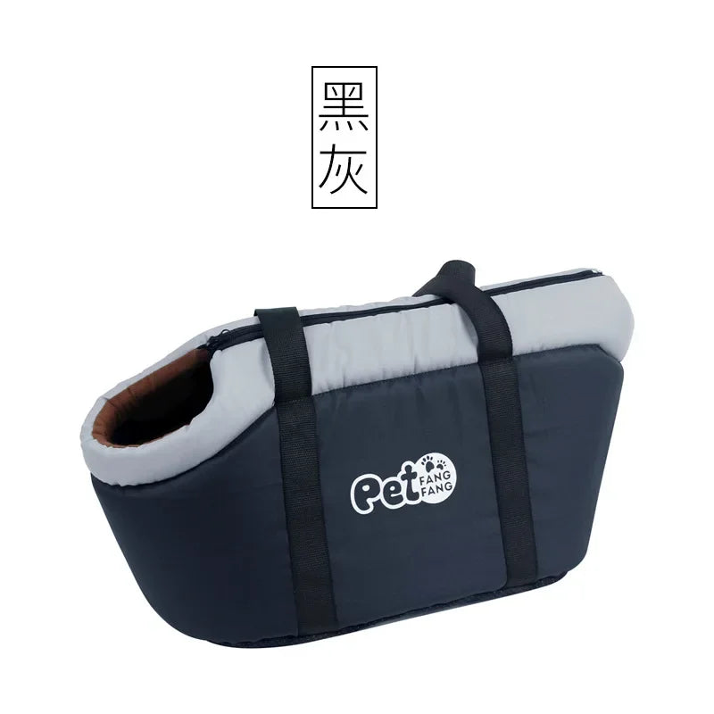 Portable Pet Shoulder Bag: Foldable Breathable Oxford Cloth Carrier - My Pet Serenity