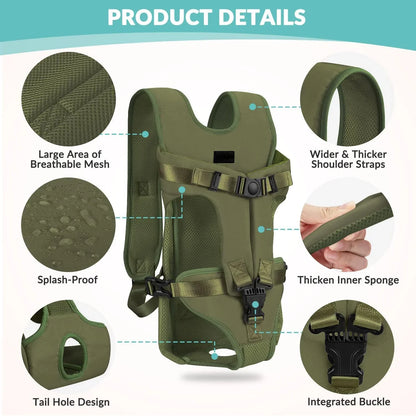 Pet Carrier Backpack for Dogs and Cats with Thickened Sponge Padding - My Pet Serenity