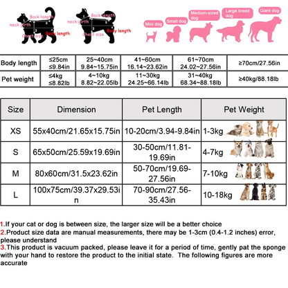 Breathable Cooling Dog Bed for Spring/Summer with Pillow - Ice Silk - My Pet Serenity