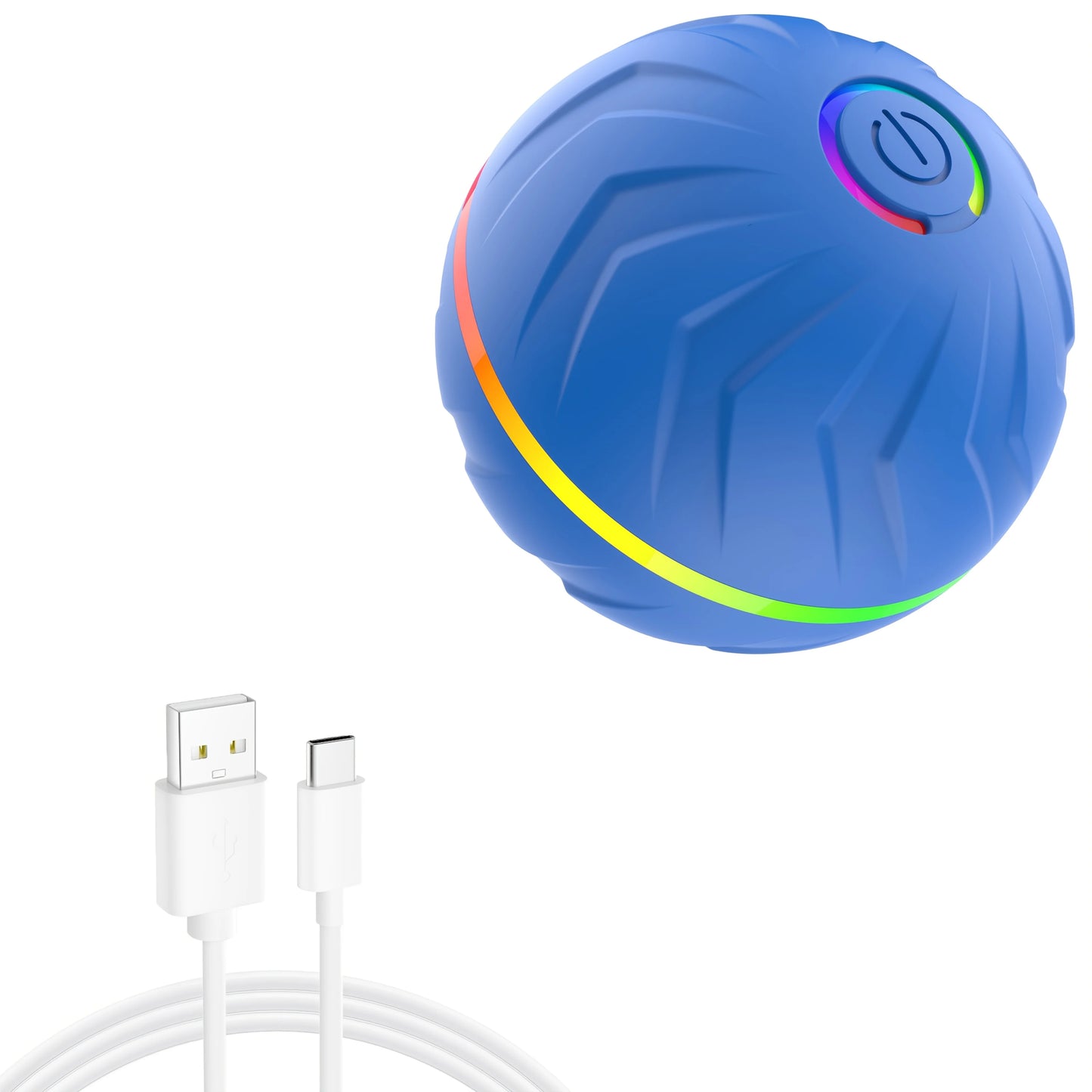 Interactive Dog Toy: Random Rolling, Jumping Lights, 4-Hour Battery - My Pet Serenity