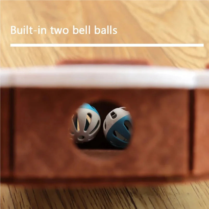 Cat Puzzle Toy Felt Box with Ball Indoor Exercise Toy for Cats - My Pet Serenity