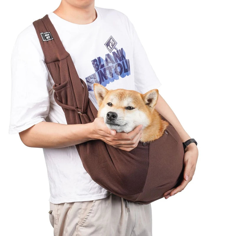 Outdoor Pet Carrier Shoulder Bag for Dogs and Puppies – Travel Sling - My Pet Serenity