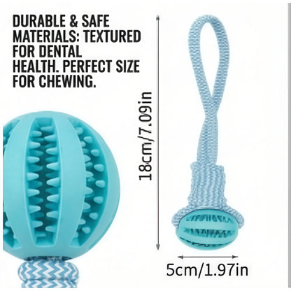 Durable braided rope dog chew toy with dental cleaning for small dogs - My Pet Serenity