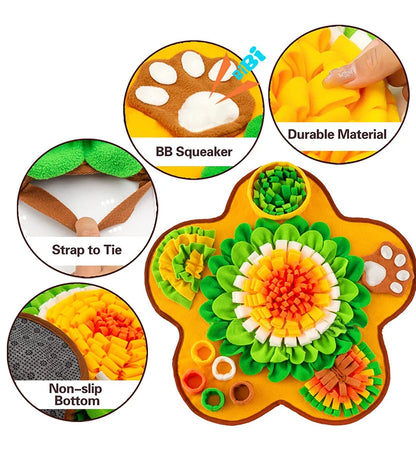 Dog Snuffle Mat: Interactive Slow Feeder for Foraging & Anxiety Relief - My Pet Serenity