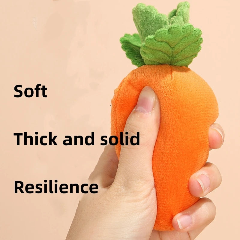 Dog Carrot Plush Toy for Nosework & Puzzle Games - Aggressive Chewers - My Pet Serenity