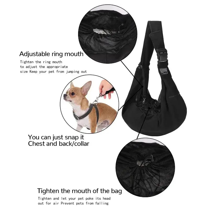 Winter Dog and Cat Sling Carrier Bag – Portable Outdoor Pet Backpack - My Pet Serenity