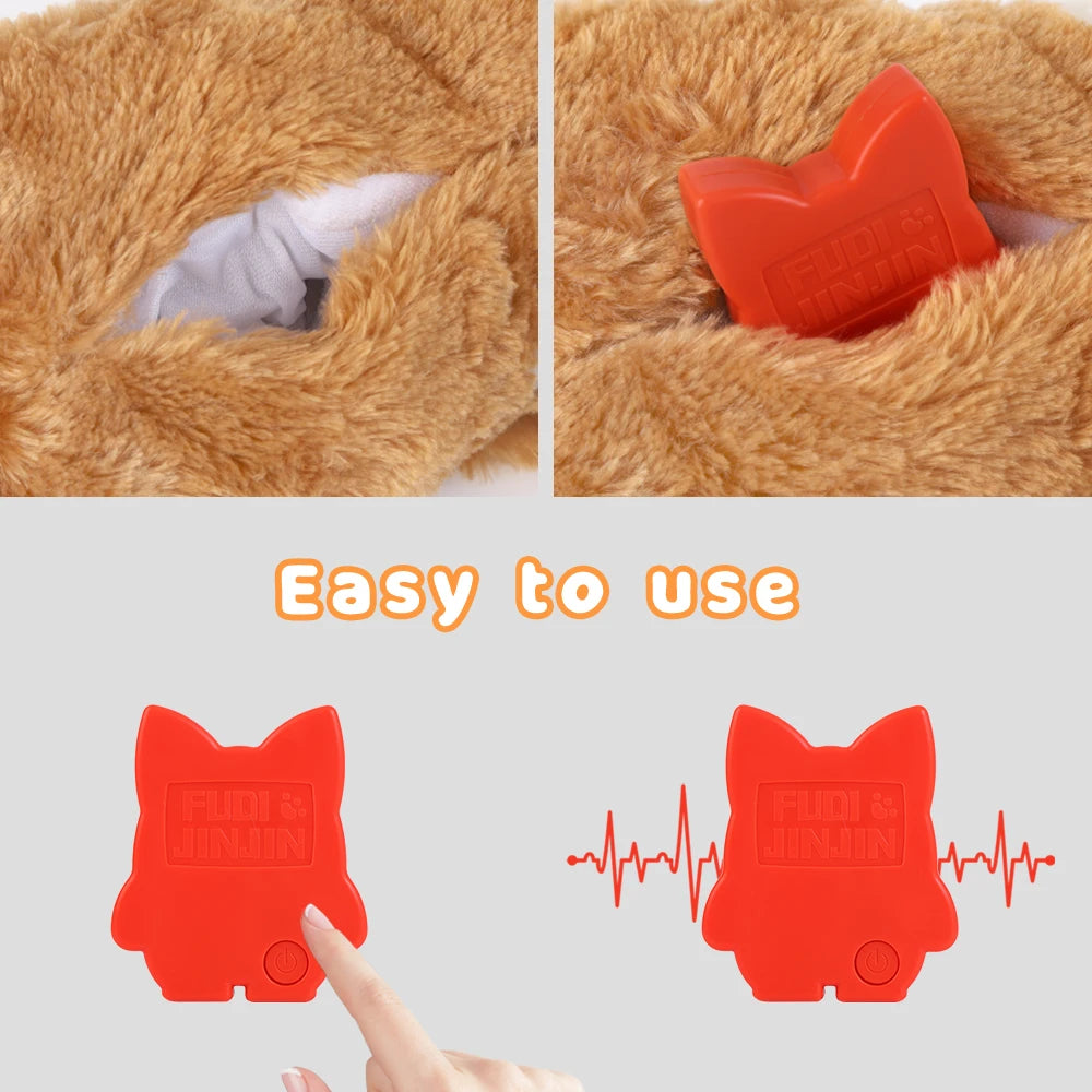 Puppy Heartbeat Toy with Squeaky Chew for Crates and Kennels Sleep Aid - My Pet Serenity