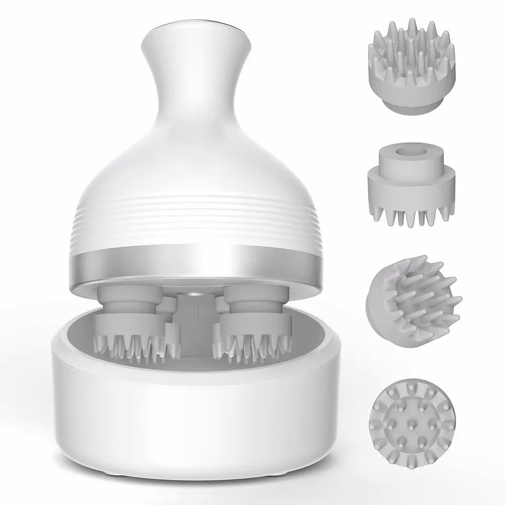 Wireless Electric Head Scalp Massager for Neck and Body, 4-Kneading - My Pet Serenity