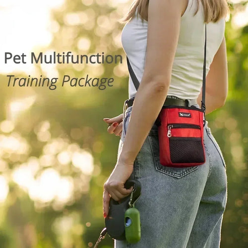 Dog Training Snack Pouch Carrier Foldable Waist Bag for Walking - My Pet Serenity