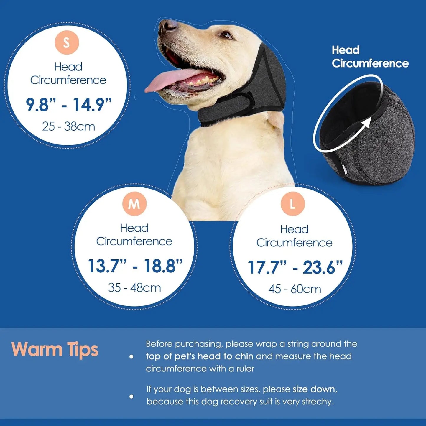 Dog Noise-Reducing Ear Muffs Hood for Grooming & Drying & Anti-Anxiety - My Pet Serenity