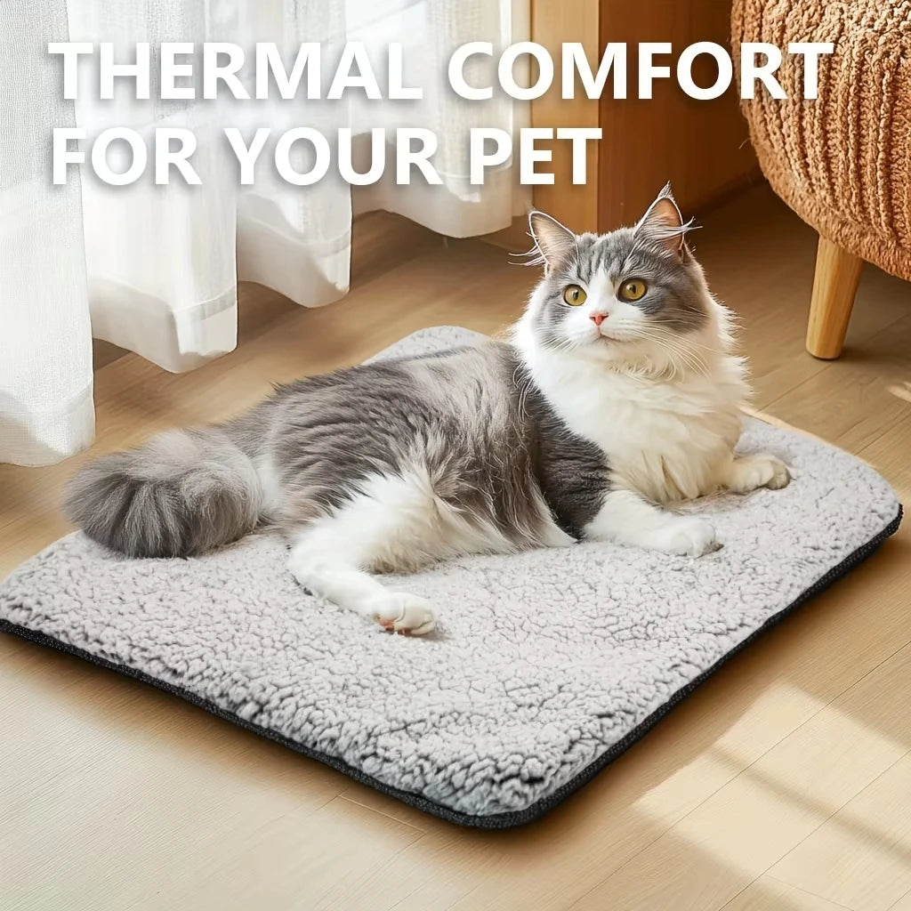 Self-Heating Pet Pad and Blanket for Cats or Dogs - Warm Cushion - My Pet Serenity