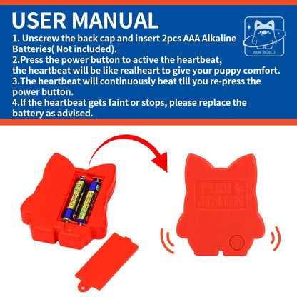 Dog and Cat Heartbeat Toy for Comfort and Behavioral Training - My Pet Serenity