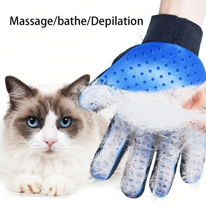 Pet Grooming Gloves for Dogs and Cats - Fur Removal and Massage - My Pet Serenity