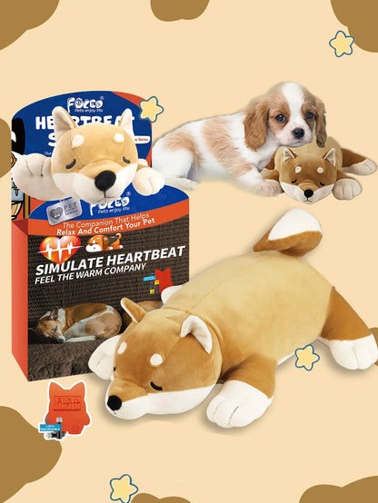 Dog Heartbeat Stuffed Toy for Puppies - Stress Relief & Calming Aid - My Pet Serenity
