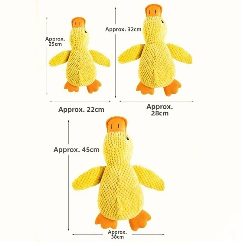 Dog Plush Duck Toy with Squeaker - Soft, Bite-Resistant - My Pet Serenity