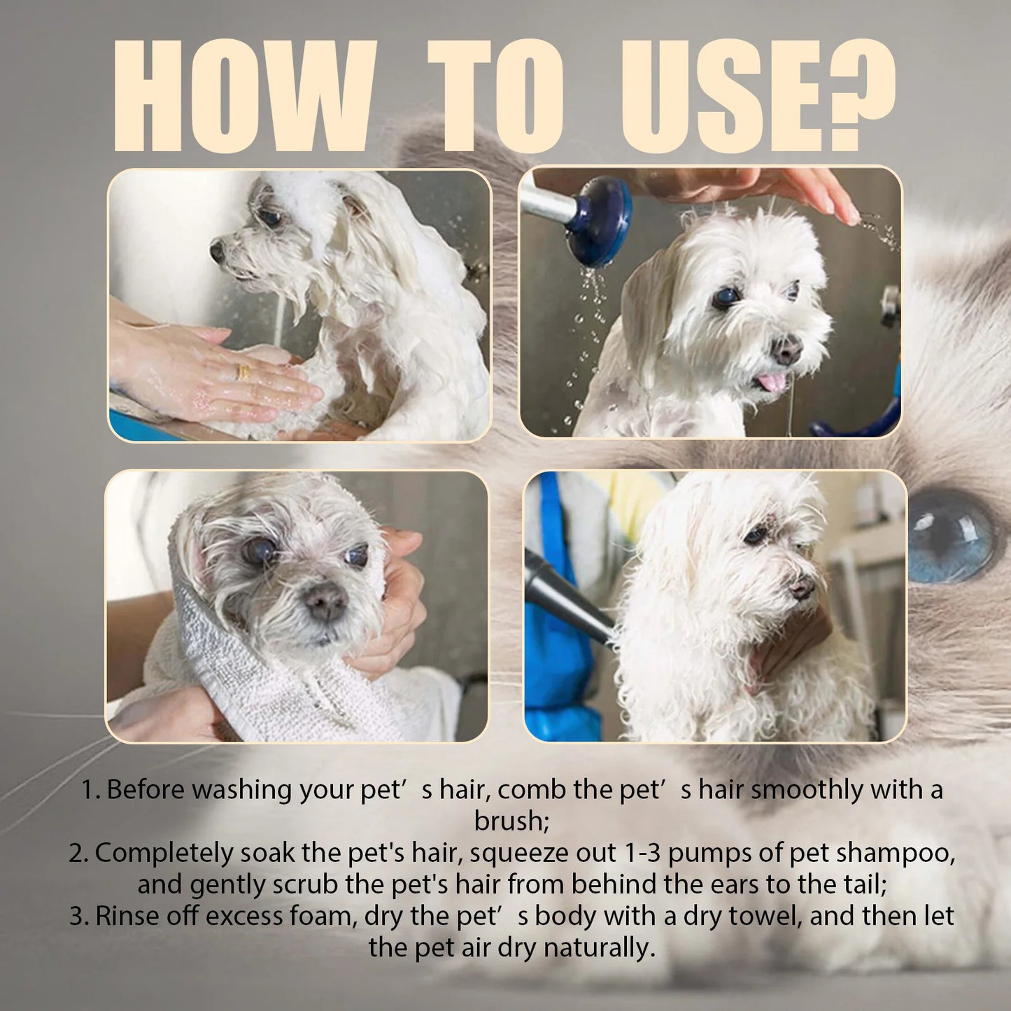 Dog Shampoo for Fleas, Mites, Itch Relief, Moisturizing Deodorizing - My Pet Serenity
