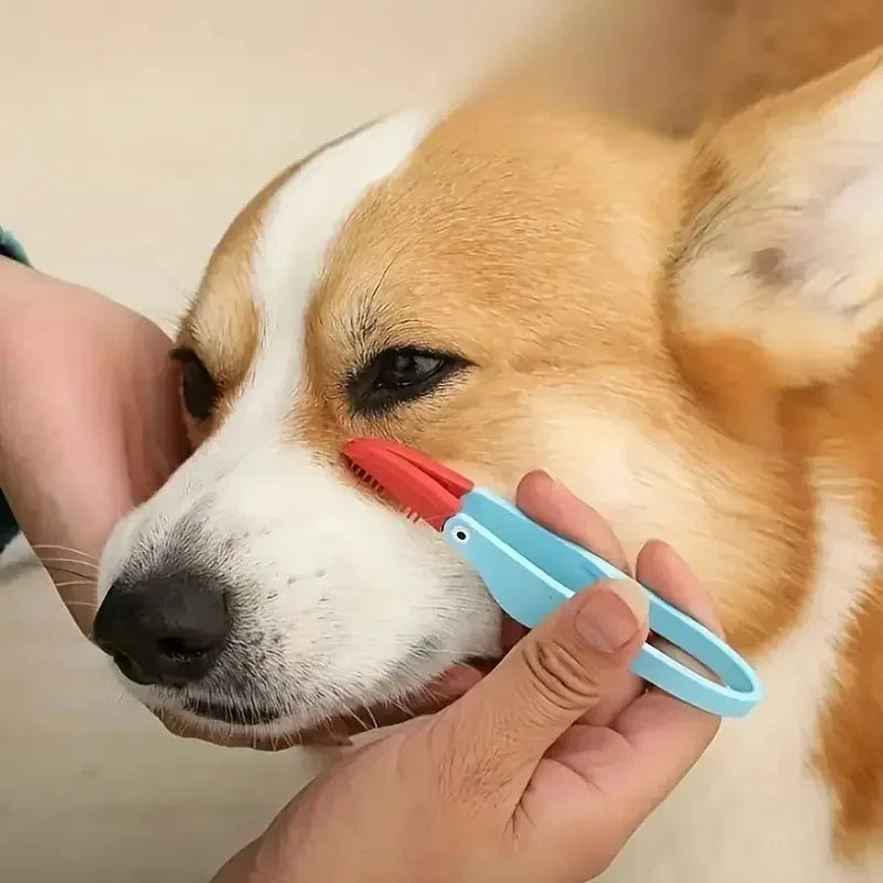 Soft Silicone Eye Cleaning Brush for Cats and Dogs, Tear Stain - My Pet Serenity