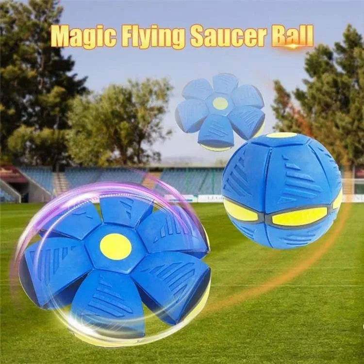 Dog Toy Flying UFO Morph Ball Outdoor Interactive Training Ball - My Pet Serenity