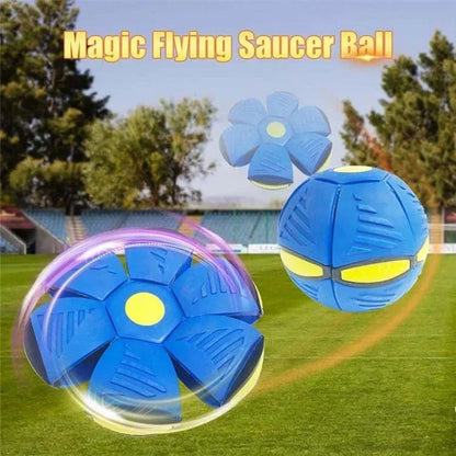 Dog Toy Flying UFO Morph Ball Outdoor Interactive Training Ball - My Pet Serenity