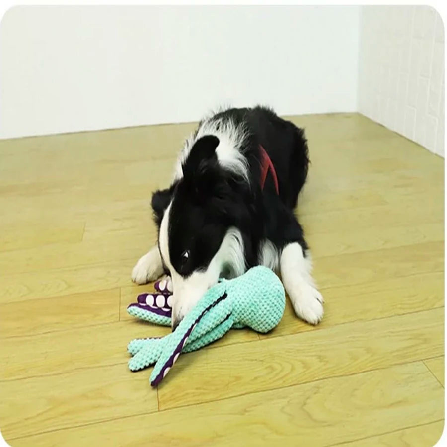 Dog Plush Octopus Toy - Sound, Durable Toy for Large & Small Dogs - My Pet Serenity