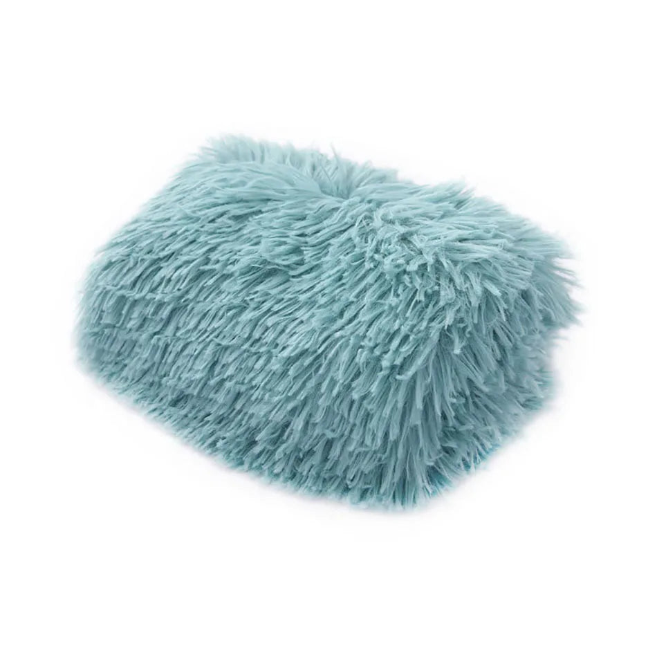 Winter dog and cat bed mat, washable plush cushion, warm and soft - My Pet Serenity