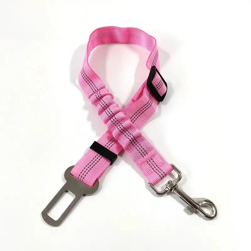 Reflective Dog Car Seat Belt - Adjustable Durable Nylon with Bungee - My Pet Serenity