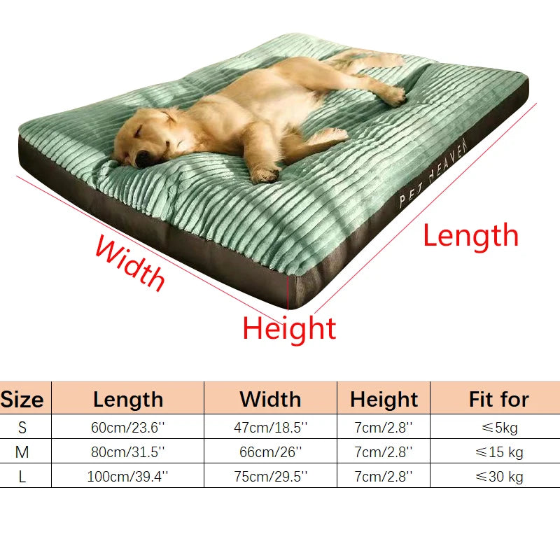 Corduroy Dog Bed - Winter Warm Sleeping Mat for Small to Large Dogs - My Pet Serenity