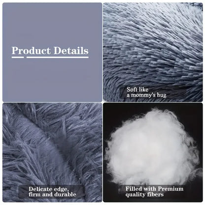 Round Dog Bed Winter Warm Plush Washable for Small-Large Dogs & Cats - My Pet Serenity