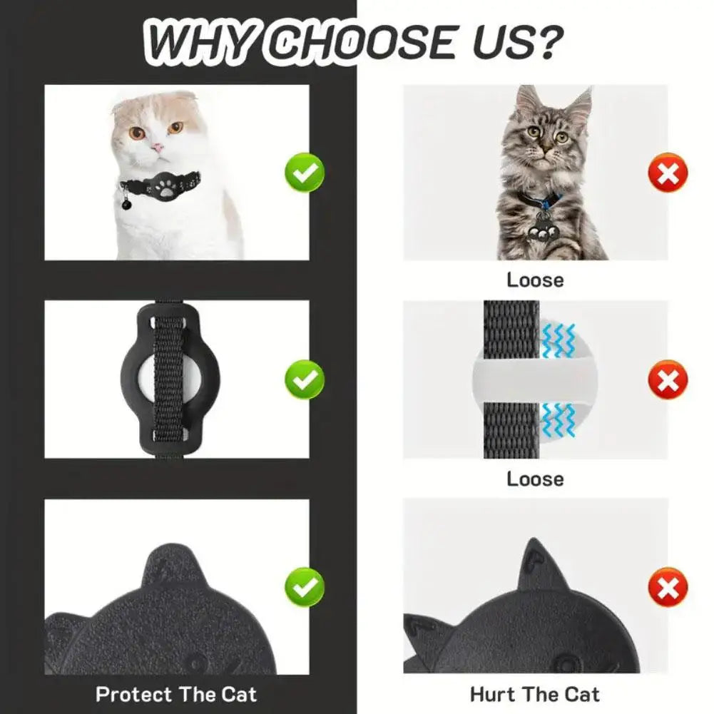 Two-Mode Multifunctional Pet GPS Tracker Collar for Cats, iOS-Compatible - My Pet Serenity