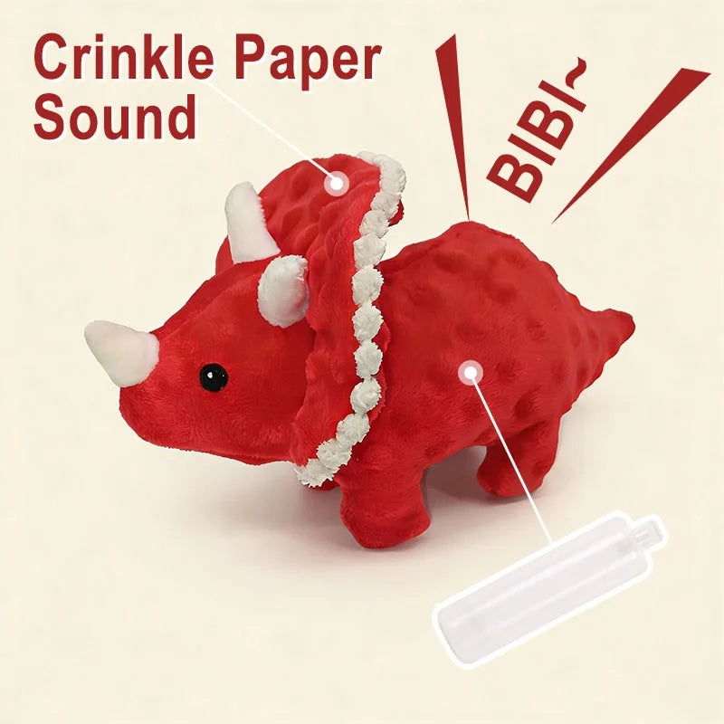 Indestructible Plush Dinosaur Dog Toy with Squeaker - Safe for Large Dogs - My Pet Serenity