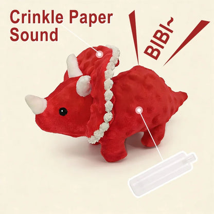 Indestructible Plush Dinosaur Dog Toy with Squeaker - Safe for Large Dogs - My Pet Serenity
