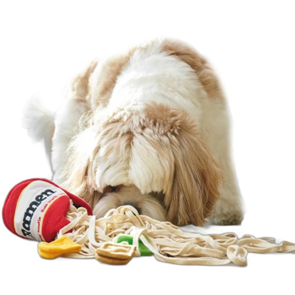 Dog Puzzle Toy Noodle-Shape Food-Dispensing for Small/Medium Dogs - My Pet Serenity