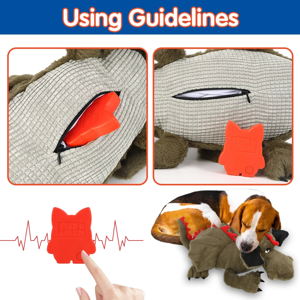 Puppy Heartbeat Plush Toy for Anxiety Relief, Sleep Aid & Training - My Pet Serenity
