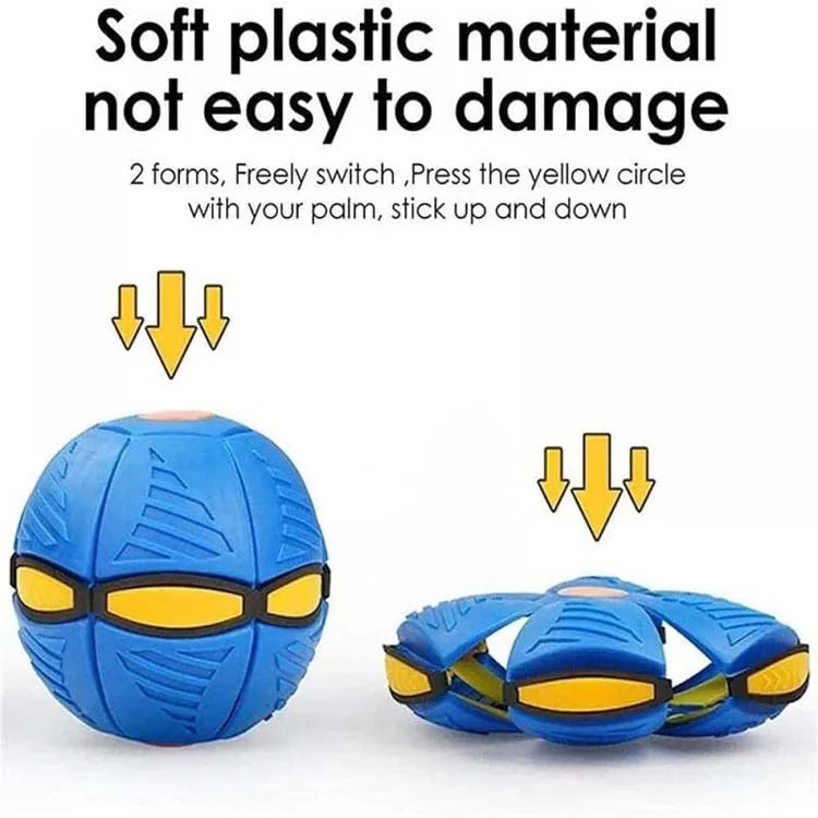 Dog Toy Flying UFO Morph Ball Outdoor Interactive Training Ball - My Pet Serenity
